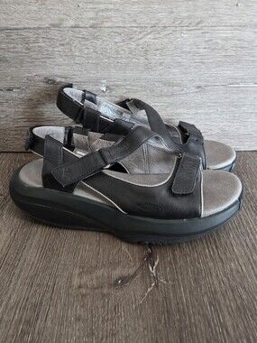 MBT Women's Kiburi Black Dress Sandals Size 8.5